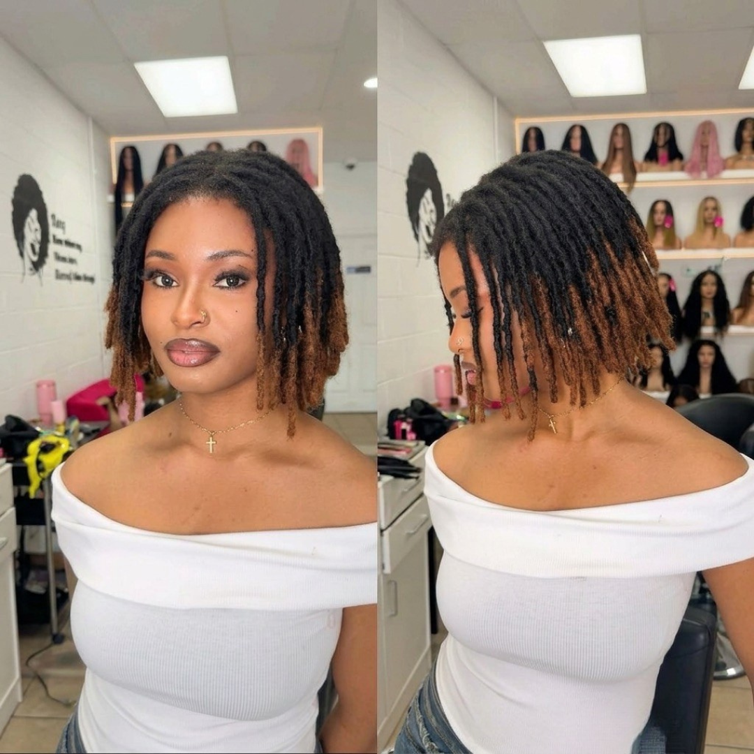 Caramel Bob Locs