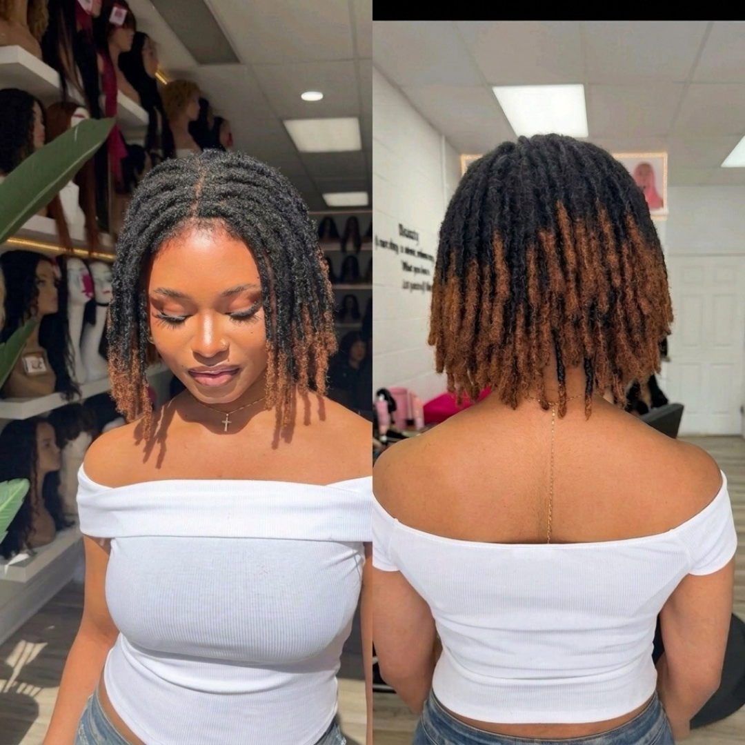 Caramel Bob Locs